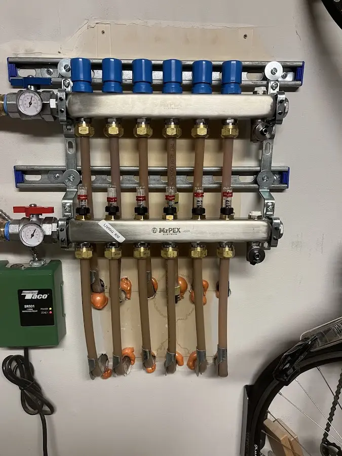 Plumber performing Gas Leak Detection at a residential property in Pueblo West